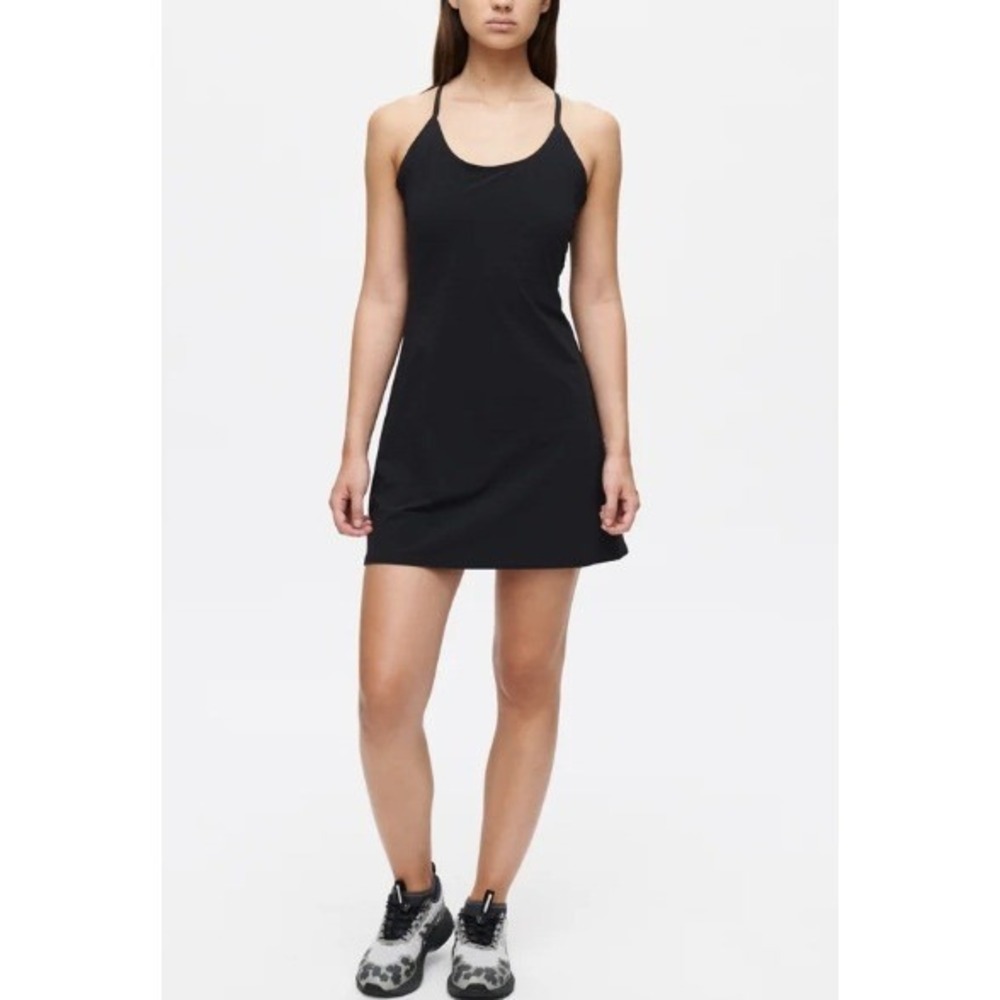 Outdoor Voices The Exercise Lined Tennis Golf Mini Dress Women's Size XS Black